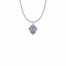 3/4 Inch Sterling Silver Blue Enameled Shell Miraculous Medal