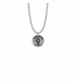 3/4 Inch Sterling Silver St. Jude Medal, Patron Saint of Hopeless Causes and Desperation