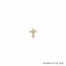 3/4 x 1/2 Inch Gold and Enameled Cross with Chalice Lapel Pin