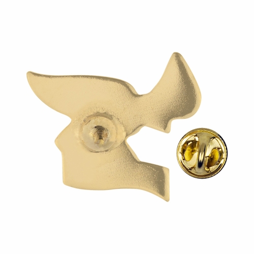 3/4 x 7/8 Gold and Enameled Soaring Eagle Isaiah 40:31 Lapel Pin