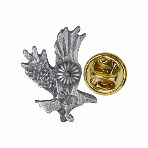 3/4 x 9/16 Inch Pewter Eagle Lapel Pin