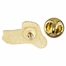 3/8 x 5/8 Inch Gold Enameled Jesus Lapel Pin