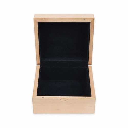 4-3/4 x 4-1/4 x 2-3/4 Inch Personalized Prayer Maple Wood Keepsake Box