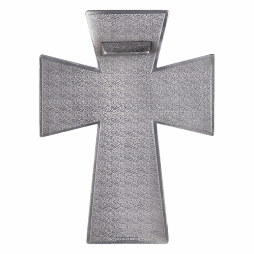 4-7/8 Inch Antiqued Pewter First Communion Boy Wall Cross