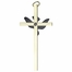 4 Inch Brass and Pewter Confirmation Wall Cross