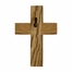 4 Inch Brass and Wood Praying Baby Girl Wall Cross