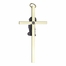 4 Inch Enameled Brass Baby Boy Wall Cross
