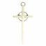 4 Inch Enameled Brass Confirmation Wall Cross