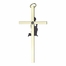 4 Inch Screened Brass First Communion Boy Wall Cross