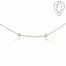 48 Inch Gold Plated Cable Necklace Chain with Crystal CZ Stones
