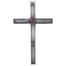 5-1/2 Inch Pewter Wall Cross With Rope-Like Copper Wire
