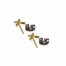 5/16 Inch 18KT Plated Gold Over Sterling Silver Cross Earrings