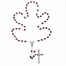 5.5mm Amethyst Fire Crystal Bead Rosary with Crucifix and Madonna Center