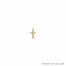 5/8 Inch 14KT Gold Budded Ends Crucifix Pendant