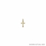 5/8 Inch 14KT Gold Flared Ends Inner Cross Pendant