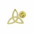 5/8 Inch Gold Trinity Knot Lapel Pin