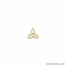 5/8 Inch Gold Trinity Knot Lapel Pin