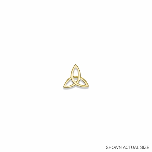 5/8 Inch Gold Trinity Knot Lapel Pin