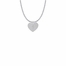 5/8 Inch "Mommy & Me" Silver Heart Necklace with May Birthstone