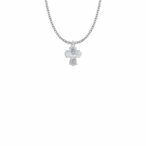 5/8 Inch Pewter First Communion Four Way Medal