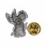 5/8 x 1/2 Inch Pewter Kneeling Angel Lapel Pin