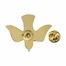 5/8 x 3/4 Inch Gold and Red Enameled Descending Dove Lapel Pin