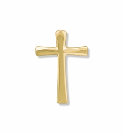 5/8 x 7/16 Inch Gold Maltese Cross Lapel Pin
