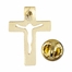 5/8 x 7/16 Inch Gold Pierced Crucifix Lapel Pin
