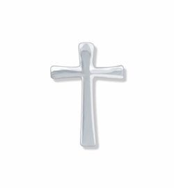 5/8 x 7/16 Inch Silver Maltese Cross Lapel Pin
