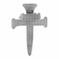 5 Inch Isaiah 53:5 Antique Pewter Nail Wall Cross