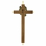 7-1/8 Inch Brass and Wood Centered Dove Confirmation Wall Cross