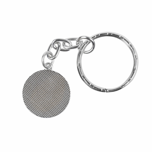 7/8 Inch Round Lutheran Shield Enameled Keychain 
