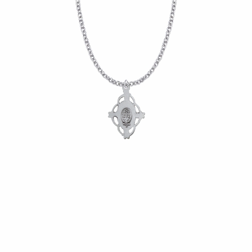 7/8 Inch Sterling Silver Filigree Oval Miraculous Medal