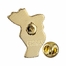 7/8 x 5/8 Inch Gold Plated and Enameled Communion Chalice Lapel Pin
