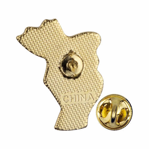 7/8 x 5/8 Inch Gold Plated and Enameled Communion Chalice Lapel Pin