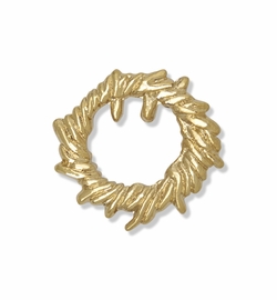 7/8 x 7/8 Inch Gold Crown of Thorns Lapel Pin