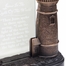 7 Inch Antiqued Bronze Lighthouse with John 8:12 Engraved Glass Table Decor