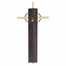 7 Inch Brass and Dark Wood Wedding Wall Cross