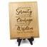 7 x 9 Inch Engraved "Serenity Prayer" Genuine Alder Wood Wall or Table Decor Art
