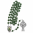 7mm Shamrock Beads and St. Patrick Photo Center Rosary