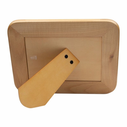 8-1/2 x 6-1/2 Inch Maple Wood Baptism Godparents Photo Frame