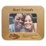 8-1/2 x 6-1/2 Inch Maple Wood Best Friends Photo Frame