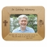 8-1/2 x 6-1/2 Inch Maple Wood In Loving Memory Photo Frame