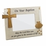 8-3/4 x 6-3/4 Inch Stone Resin Baptism Photo Frame-Holds 4 x 6 Inch Photo