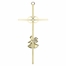 8 Inch Brass 50th Wedding Anniversary Wall Cross