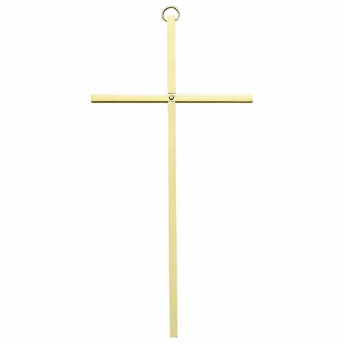 8 Inch Brass Wall Cross