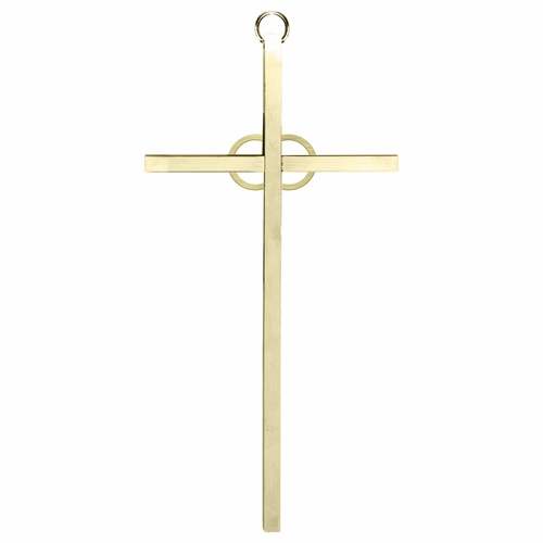 8 Inch Brass Wedding Wall Cross