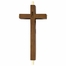 8 Inch Engraved Brass and Walnut Wall Cross