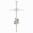 8 Inch Silver Plated 25th Wedding Anniversary Wall Cross