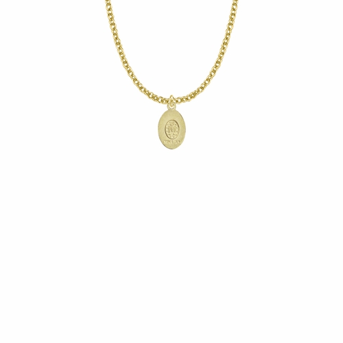 9/16 Inch 10KT Gold Filled Oval Miraculous Medal